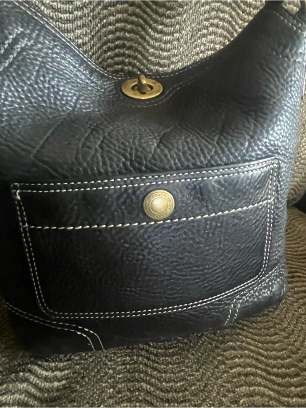 Coach Chelsea NS Pebbled Leather Bag - Picture 7 of 14